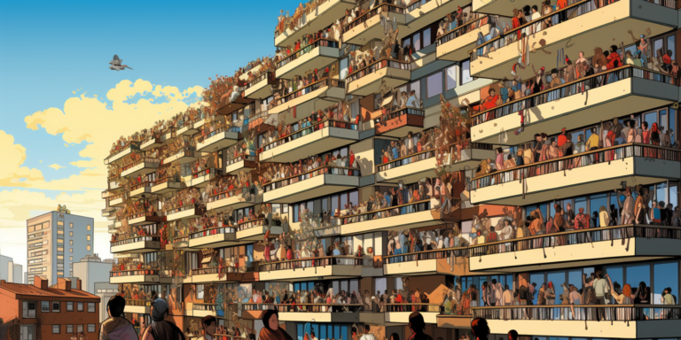 El tudod képzelni, hogy 20 ezer emberrel élj egy házban?