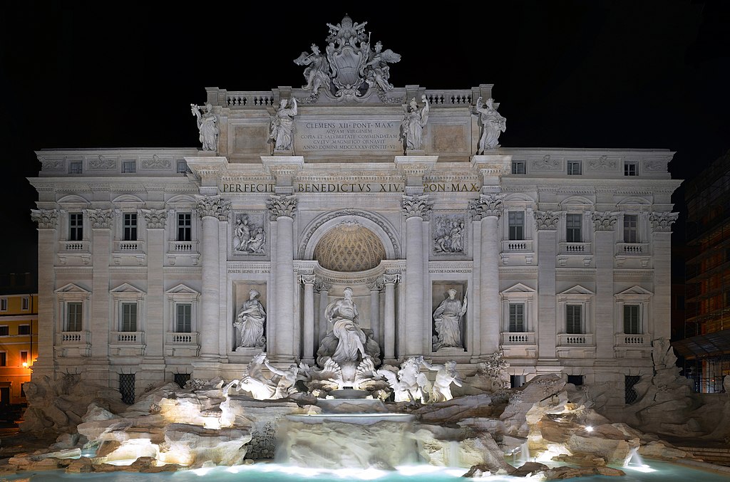 A Trevi-kút. Forrás: Wikipédia