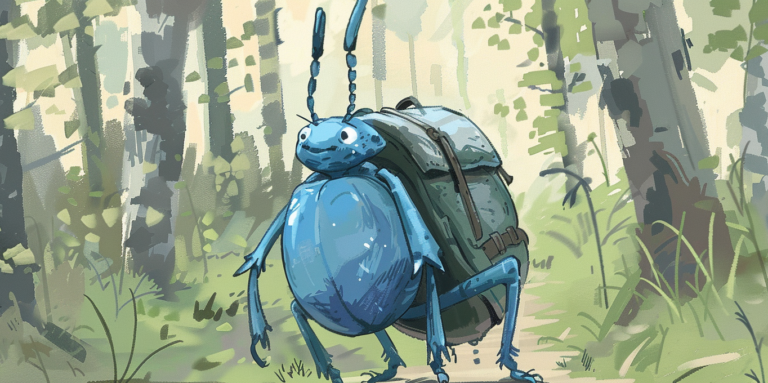 Mini hátizsákot kapott néhány bogár