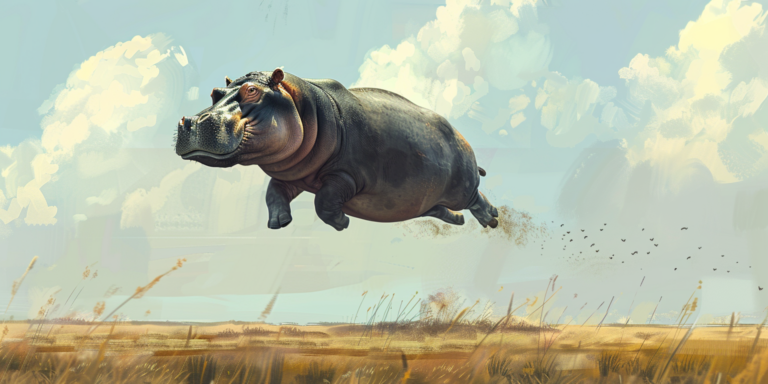 A vízilovak… tudnak repülni