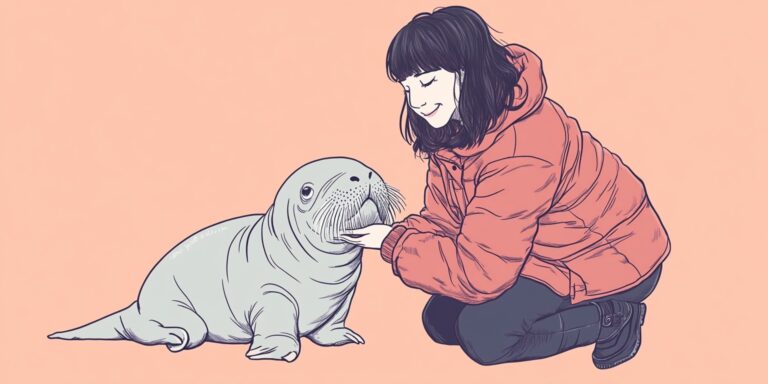 Van, akinek az a munkája, hogy rozmárt nevel