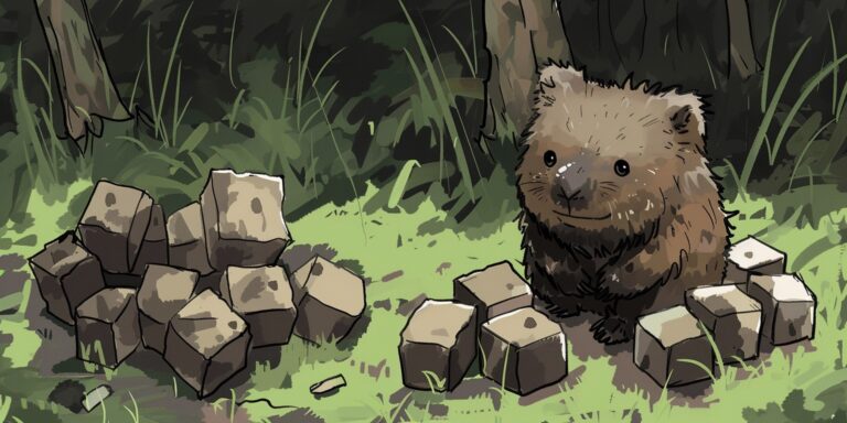 Ezért kakil kocka alakút a vombat