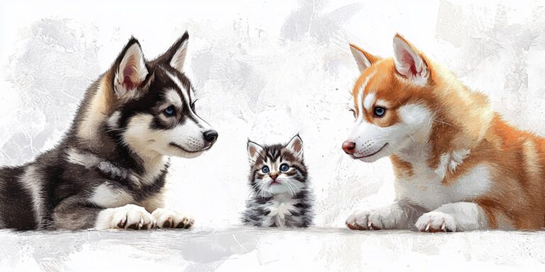 A macska, aki huskynak gondolja magát