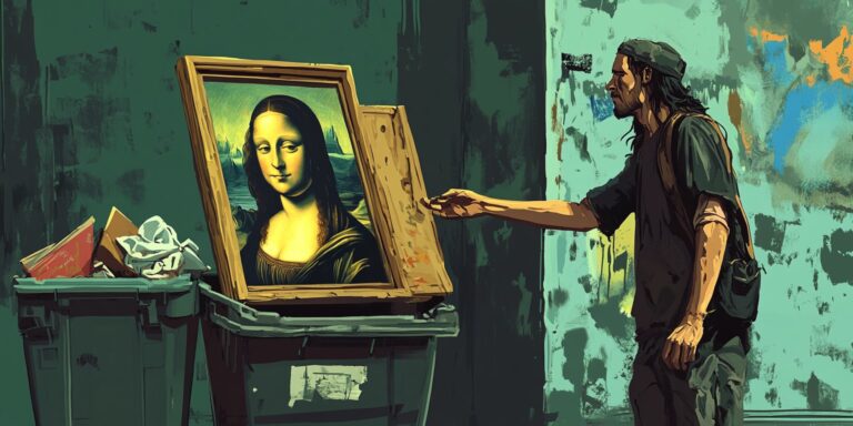 A szemetesből került elő egy francia műalkotás