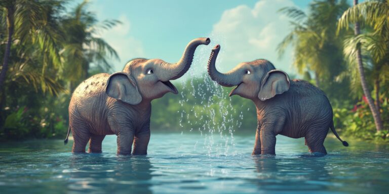 Az elefántok is tudják szívatni egymást