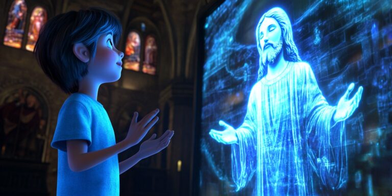 AI-generált hologram-Jézus gyóntatott Svájcban