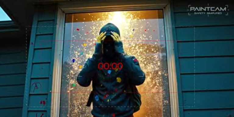 Festékpatronnal lő betörőkre egy új biztonsági kamera