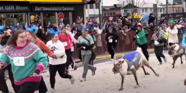 Futnál együtt rénszarvasokkal?