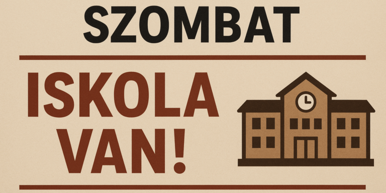 Közeleg a téli szünet, de decemberben lesz egy szombati iskolai nap is