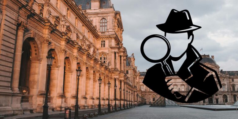 Furcsa „nyomozó” jelent meg a Louvre bejárata előtt, épp akkor, amikor kirabolták