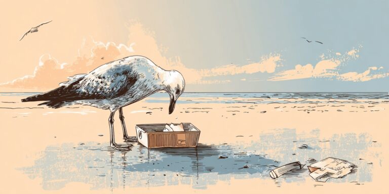 Kevésbé lopkodják a nasit a sirályok, ha a csomagoláson szemeket látnak