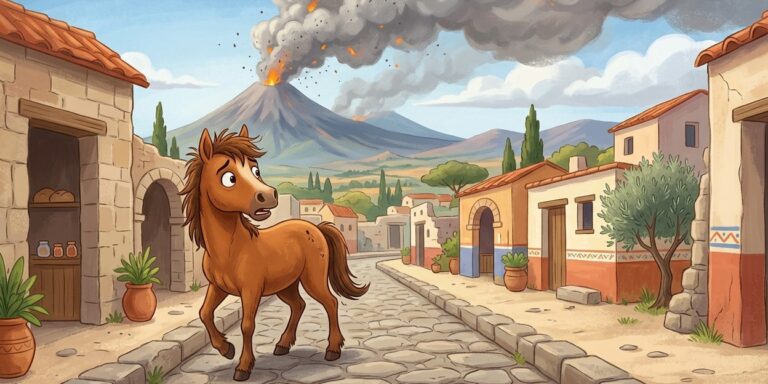 Egy ló csontvázát találtak meg a régészek Pompejiben