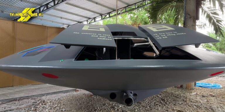 UFO-t épített egy vietnámi férfi. Ugyan nem repül, de úszik